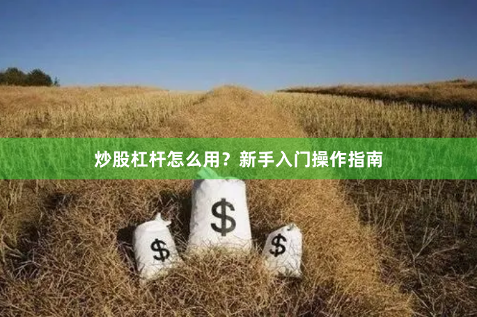 炒股杠杆怎么用？新手入门操作指南