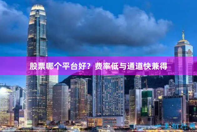 股票哪个平台好？费率低与通道快兼得